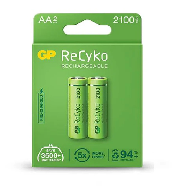BATERIA AA X2 2100mah GP RECARGABLE