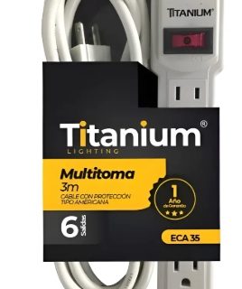 Multitoma Eléctrica 6 Salidas con Protección MER-P02 – Cable 3 Metros