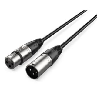 Cable de Audio Canon XLR Macho a Canon XLR Hembra Hi-Tronic JR9127/7 7.5 Metros