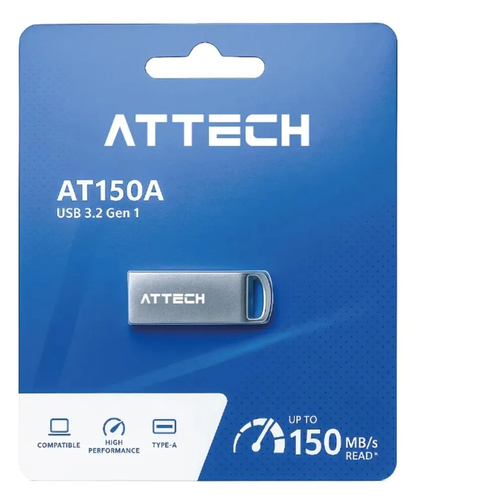 Memoria USB ATTECH AT150A 128GB USB 3.2 Gen 1