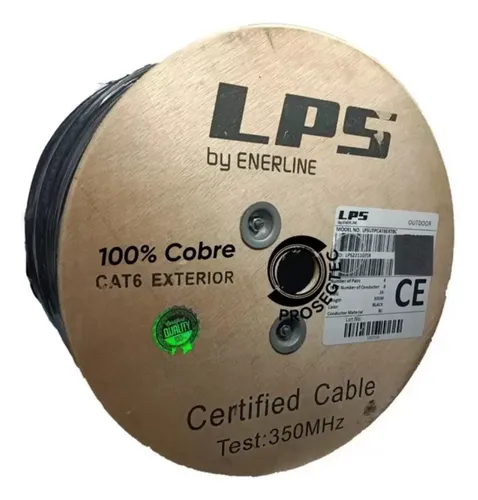 LPS Cable UTP Cat 6 Exterior 100% Cobre por Metro