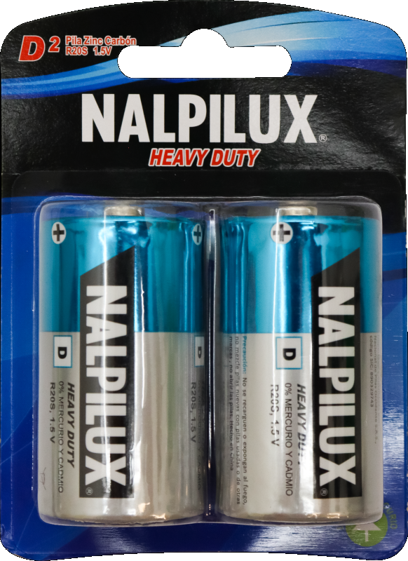 Batería Tipo D Carbon Zinc Nalpilux