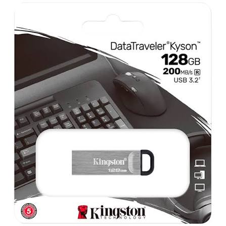 Memoria USB Kingston DataTraveler Kyson DTKN 128GB USB 3.2 Gen 1